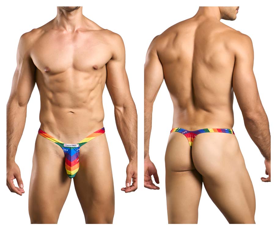 [JUSTIN+SIMON] Bulge Thongs Pride Flag (XSJBU02)